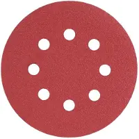 Radix - Schuurschijf - Pro - Klittenband 125 mm - P80 – 8 stofgaten (50 stuks)
