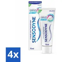 Sensodyne - Tandpasta - Complete Protection + Cool Mint - Koele Munt - 75 ml - Voordeelverpakking - 4 stuks