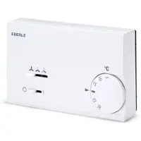 Eberle KLR-E Ruimtethermostaat H7.5xB12.75xD2.86cm Wit