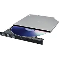 LG DVD±RW/±R UltraSlim (SATA) GUD1N/9,5 zwart (bulk) Plat standaard voorpaneel (DVD-brander), Optische drive, Zwart