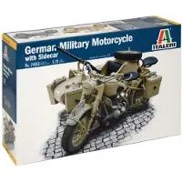 Italeri 7403 – German Military Motorcyle with Sidecar - 1:9
