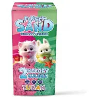 TUBAN Zand Fluffy Sand | Pink & Green 2 x 70 g