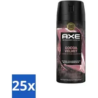 Axe – Deodorant – Cocoa Velvet – 150 ml - Bulkverpakking - 25 stuks