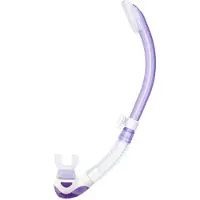 Tusa Platina II Hyperdry – Premium snorkel met Hyperdry-systeem en hypoallergene siliconen mondstuk – Paars/Transparant – SP-170 PQ