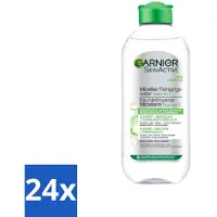 Garnier - SkinActive - Micellair Reinigingswater - Vette Huid - Verzachtend & Reinigend - 400 ml - Voordeelverpakking - 24 stuks