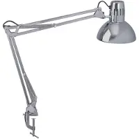 MAUL Klemlamp MAULstudy, chroom / zilver, Werkkamer / Kantoor, metaal, Klemlamp