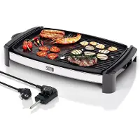 Lebenlang Elektrische Grillplaat – 2200 Watt - 4 tot 8 personen - Ideaal voor Binnen & Buiten - 43 x 23 cm