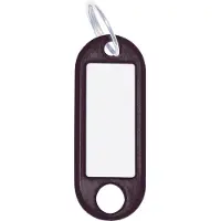 Wedo Sleutelhanger met ring, diameter: 18 mm, zwart