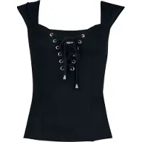 Jawbreaker - Gothic Top - Sleeveless Top - XS tot XXL - voor Vrouwen - zwart | Maat XXL