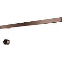 Hotbath &More RAS80 Rails Square handoekwarmerset 80cm met 1 stang en schakelaar geborsteld koper PVD