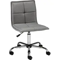 Notio Living Brandon-Bureaustoel - Lichtgrijs Stof