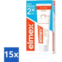 Elmex – Tandpasta – Anti-Cariës – 2x75 ml - Bulkverpakking - 15 stuks