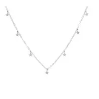 Karma Jewelry - ketting - T263 - Necklace Starlight - 925 Sterling zilver - 3 MM - 38 +7 CM