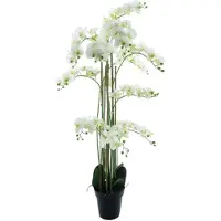 Buitengewoon Boet Phalaenopsis Orchidee in pot 140 cm Wit kunstplant