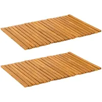 vidaXL Badmat Naturel 60 x 40 cm Massief Acacia Hout