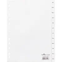 Durable Ordnerregister 611402 DIN A4 Jan-Dez geprägten Taben ws
