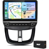 Hexinex 10.1" Quad-Core autoradio Geschikt voor Peugeot 207 2006-2015 - Draadloos CarPlay, Android Auto, multimediaspeler, 2GB+64GB