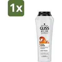 Schwarzkopf 1 x - Shampoo - Vrouwen - Hydraterende Verzorging - 250 ml - Hydraatende Shampoo - Gespleten Haarpunten - Keratine - Haarverzorging - Haarherstel