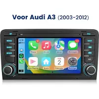 Hexinex HexinexMarket Quad-Core autoradio Geschikt voor Audi A3 S3 - Draadloos CarPlay, Android Auto, Android 15, multimediaspeler, 2GB+32GB