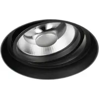Yphix Inbouwspot Venezia AR111 rond zwart kantelbaar trimless verzonken