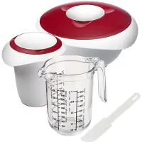 Westmark 4-delige set met kommen, maatbeker "Gerda" en taartvork, 315522E7
