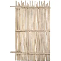 Vente-unique Teakhouten schutting - L100 x H180 cm licht naturel - EDANA