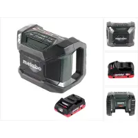 Metabo R 12-18 DAB+ BT accu bouwradio 12-18 V DAB+ + 1x LiHD accu 4,0 Ah - zonder oplader