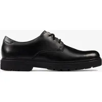 Clarks LoxhamDerby Y Zwarte Leren Schoenen
