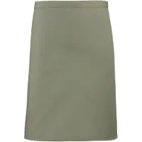 Premier Dames/Dames Mid-Length Apron (Pakket van 2) (Salie)