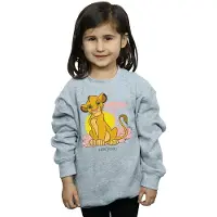 Disney Meisjes The Lion King Simba Pastel Sweatshirt (Sportgrijs)