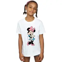 Disney Meisjes Minnie Mouse Bunny Hug Katoenen T-Shirt (Wit)