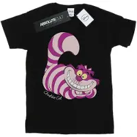 Disney Meisjes Alice In Wonderland Cheshire Cat Katoenen T-Shirt (Zwart)
