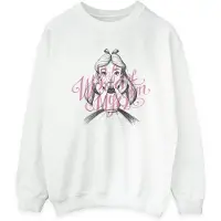 Disney Dames/Dames Alice In Wonderland In Een Wereld Van Mijn Eigen Sweatshirt (Wit)