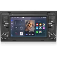 Hexinex Quad-Core autoradio Geschikt voor Audi A4 - Draadloos CarPlay, Android Auto, Android 15, multimediaspeler, 2GB+32GB