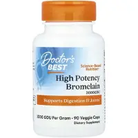 Doctors Best - Hooggedoseerde Bromelaïne 3000 GDU, 500 mg - 90 vegetarische capsules