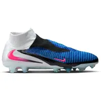 Nike Phantom 6 High Elite Gras Voetbalschoenen (FG) Blauw Wit Felroze