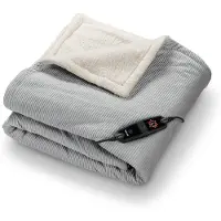 Beurer Elektrische Deken Premium - Warmtedeken - 1 persoons 180x130cm - Knuffeldeken - BSS (Safety System) - Grijs - 3 Jaar Garantie