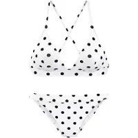 LASCANA Bikinitop zwart / wit