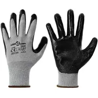 vidaXL Werkhandschoenen 12 pcs Grijs en Zwart 8 / m Polyester