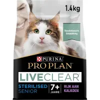 Purina Pro Plan Senior LiveClear - Kattenvoer Droogvoer - Kalkoen - 1.4 kg