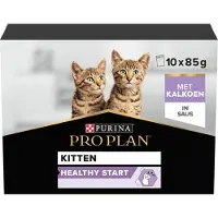 Purina Pro Plan Kattenvoer Nat Junior Nutrisavour Kalkoen 10 x 85 gr