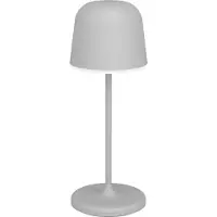 Eglo Mannera-S Tafellamp - Priklamp - Oplaadbaar (tot 28 uur licht) - 20 cm - Grijs/Wit - Draadloos - Dimbaar - Binnen en Buiten
