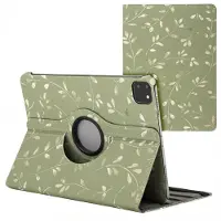IMoshion 360° Draaibare Design Bookcase voor de Apple iPad Pro 11 (2025) M5 / (2024) M4 - Green Flowers