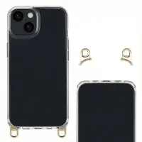 Selencia Backcover met afneembare haakjes voor de Apple iPhone 14 - Transparant