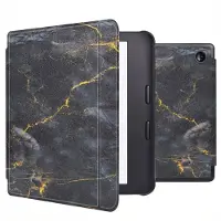 IMoshion Design Slim Hard Case Sleepcover met stand voor de Kobo Libra 2 / Tolino Vision 6 - Black Marble