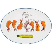 Blond Amsterdam , Sushi: Serveerschaal ovaal 27 cm shrimps