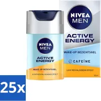 Nivea MEN - Active Energy - Wake-up Gezichtsgel met Cafeïne - 50 ml - Bulkverpakking - 25 stuks