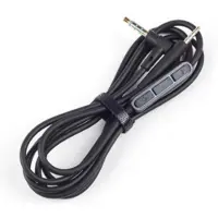 Coretek Audiokabel met control talk voor Bose QuietComfort 25 (QC25) en 35 (QC35), On-Ear 2 (OE2) en SoundLink / zwart - 1,4 meter