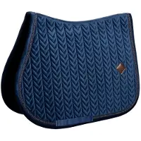 Kentucky Horsewear Horsewear - Zadeldoek velvet mini Pearls jumping navy