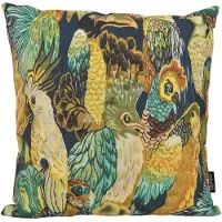Gek op kussens! Green parrots | 45 x 45 cm | kussenhoes | katoen/linnen
